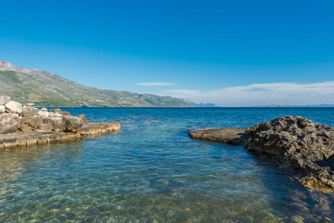 Luxury Beachfront Villa Mare With Private Pool At The Beach Orebic - Peljesac Dış mekan fotoğraf